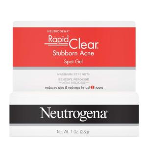 imageNeutrogena Rapid Clear Stubborn Acne Spot Treatment Gel Maximum Strength 10 Benzoyl Peroxide Treatment Medication for Acne Prone Skin Pimple Cream Reduces Size ampamp Redness in 2 Hours 1 oz