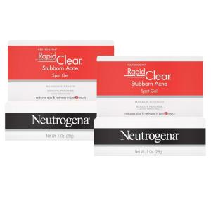 imageNeutrogena Rapid Clear Stubborn Acne Spot Treatment Gel with Maximum Strength 10 Benzoyl Peroxide Acne Treatment Medication Pimple Cream for Acne Prone Skin Care 1 oz 2 Pack