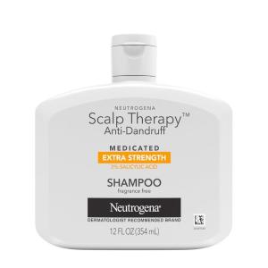 imageNeutrogena Scalp Therapy AntiDandruff Shampoo Extra Strength with 3 salicylic acid Fragrance Free 12 fl oz