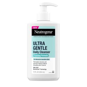 imageNeutrogena Ultra Gentle Foaming Facial Cleanser Foaming Face Wash for Sensitive Skin Gently Cleanses Away Dirt Oil ampamp Makeup Without Over Drying FragranceFree 12 fl oz12 Fl Oz Pack of 1