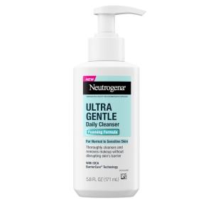 imageNeutrogena Ultra Gentle Foaming Facial Cleanser Fragrance Free Hydrating Face Wash for Sensitive Skin Daily Non Over Drying Makeup Remover Hypoallergenic Soap ampamp Dye Free NonComedogenic 16 Fl OzUltra Gentle Cleanser