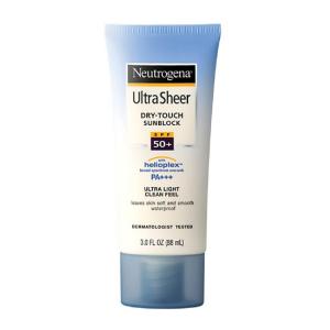 imageNeutrogena Ultra Sheer DryTouch Sunscreen For Face ampamp Body SPF 55 Broad Spectrum UVAUVB Protection Lightweight Water Resistant ampamp NonGreasy Travel Size Sunscreen 3 fl oz3 Fl Oz Pack of 1