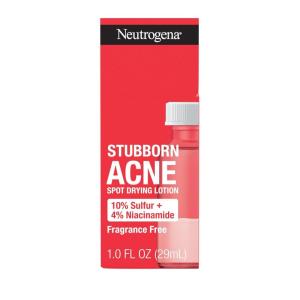 imageNeutrogena Stubborn Acne Spot Drying Lotion FragranceFree Sulfur Acne Treatment Clears Acne By Drying Up ampamp Shrinking Pimples Paraben ampamp OilFree 10 Sulfur ampamp 4 Niacinamide 10 fl oz