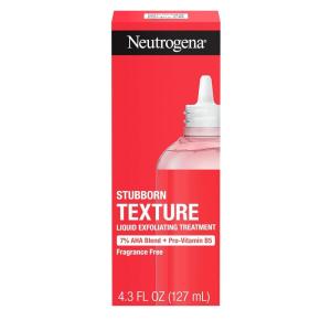 imageNeutrogena Stubborn Texture Liquid Exfoliant with 7 AHA Blend ampamp ProVitamin B5 designed for AcneProne ampamp Oily Skin Liquid Face Exfoliator Oil ampamp FragranceFree 43 fl oz