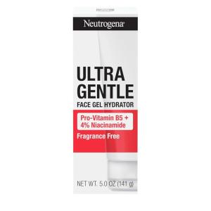imageNeutrogena Ultra Gentle Face Gel Hydrator with ProVitamin B5 ampamp 4 Niacinamide Designed for AcneProne Skin Lightweight Gel Cream Targets Uneven Skin Tone FragranceFree 50 oz5 Fl Oz Pack of 1