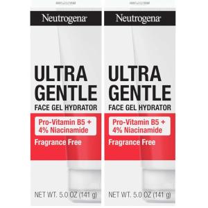 imageNeutrogena Ultra Gentle Face Gel Hydrator with ProVitamin B5 ampamp 4 Niacinamide Designed for AcneProne Skin Lightweight Gel Cream Targets Uneven Skin Tone FragranceFree 50 oz5 Fl Oz Pack of 2