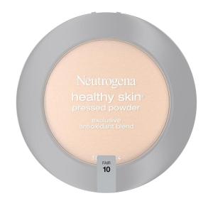 imageNeutrogena Healthy Skin Pressed Makeup Powder Compact with Antioxidants ampamp Pro Vitamin B5 Evens Tone Minimizes Shine ampamp Conditions Light to Medium 3034 oz Pack of 2Fair 10