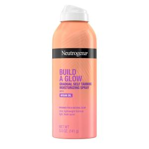imageNeutrogena BuildAGlow Gradual SelfTanning Moisturizing Spray with Argan Oil Designed for Natural Hydrated Glow Tan Bronze Tan 5 oz