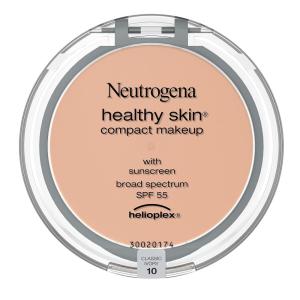 imageNeutrogena Healthy Skin Compact Lightweight Cream Foundation Makeup with Vitamin E Antioxidants NonGreasy Foundation with Broad Spectrum SPF 55 Natural Beige 60 35 oz10  Classic Ivory