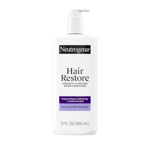 imageNeutrogena Hair Restore Strength  Hydrating Repair Conditioner Moisturizing Hair Conditioner with Hyaluronic Acid that Hydrates ampamp Reduces Shedding due to Breakage Sulfate Free 13 fl oz